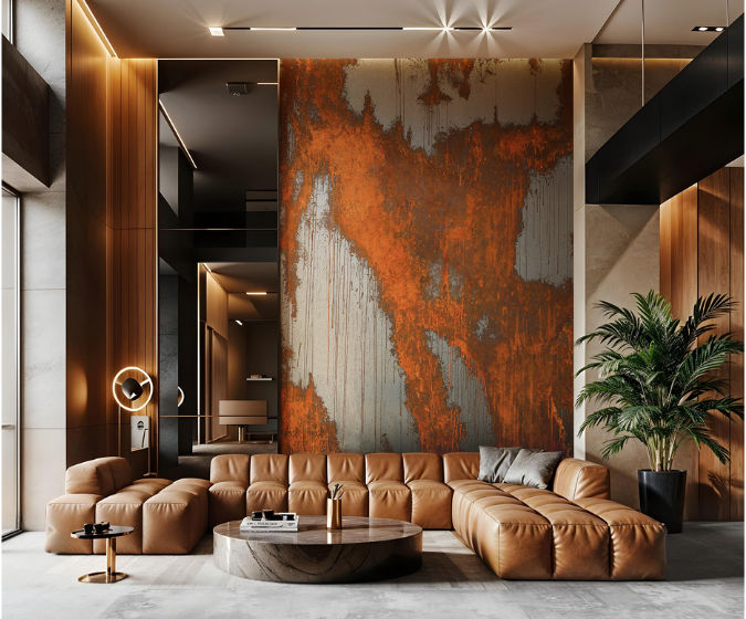 دیوار با افکت زنگار Royale Play Artistica Rust